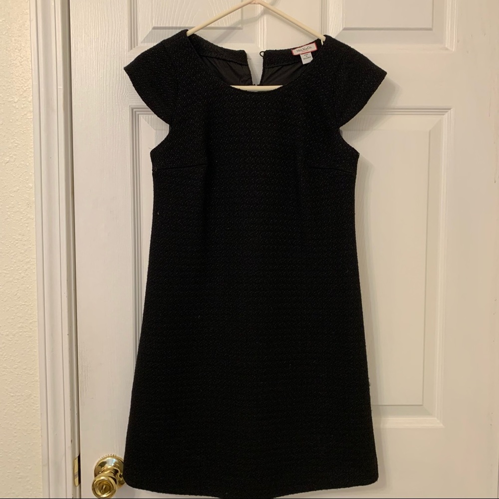 Max and Co black tweed dress 2